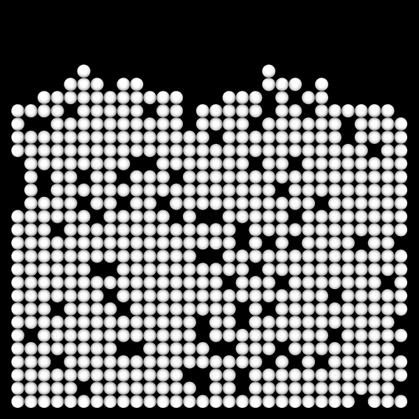 Tetronimoes rendered with Ovito