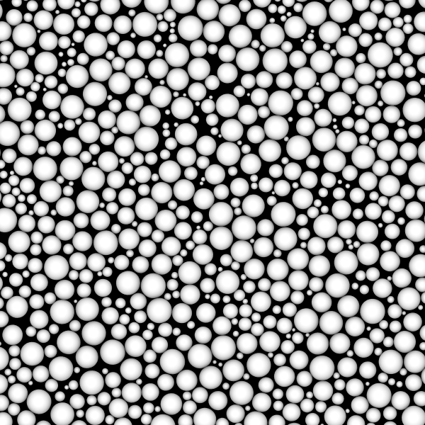 Type-dependent Interactions rendered with Ovito